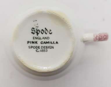 SPODE Pink Camilla small cup and saucer - as per photo