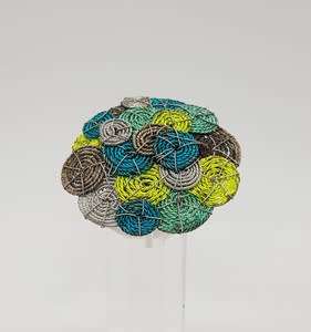 925 Silver colorful ring,  size M/52 - 11.3 grams - as per photo