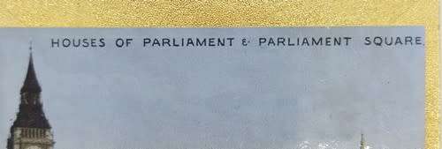 Houses of Parliament match box holder - as per photo
