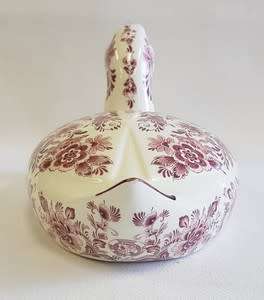 Oude Molen Delft Red Porcelain Duck Ornament as per photo