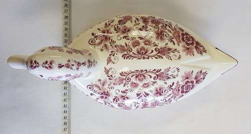 Oude Molen Delft Red Porcelain Duck Ornament as per photo