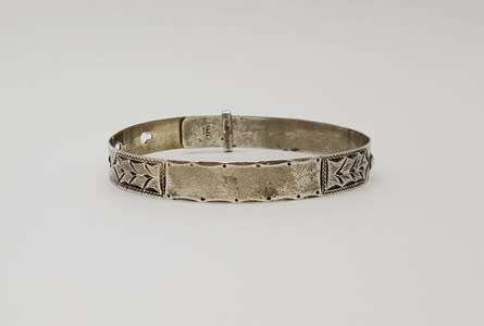 Antique 925 Sterling Silver Christening Bracelet as per photo