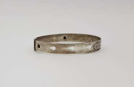 Antique 925 Sterling Silver Christening Bracelet as per photo