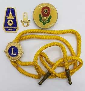 Lions Club International badges and pins - as per photo