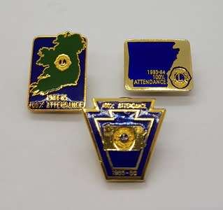 Lions Club International badges and pins - as per photo