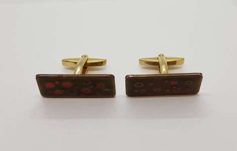 Pair of handmade cufflinks - as per photo