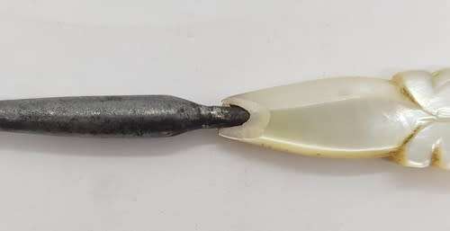 Handbag corkscrew with Mother of Pearl handle - handle chipped - as per photo
