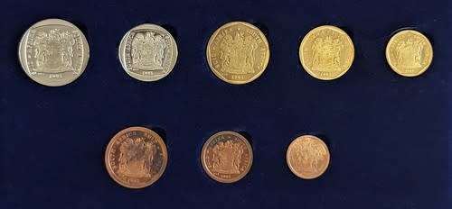 1993 South Africa Proof Set in curved SA Mint box as per photo