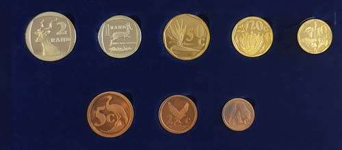 1993 South Africa Proof Set in curved SA Mint box as per photo