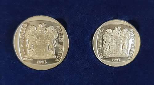 1993 South Africa Proof Set in curved SA Mint box as per photo