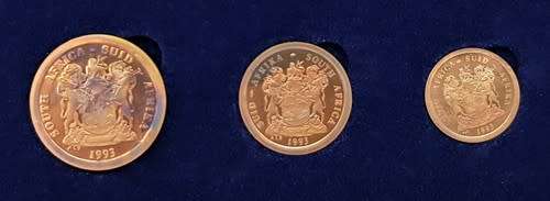 1993 South Africa Proof Set in curved SA Mint box as per photo