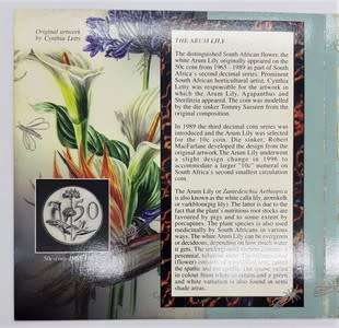 1997 South Africa Arum Lily Proof Coin Set as per photo