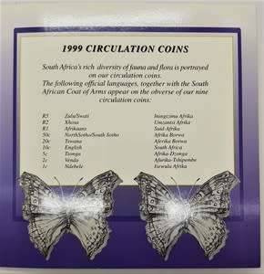 1999 South Africa Strelitzia UNC Coin Set as per photo