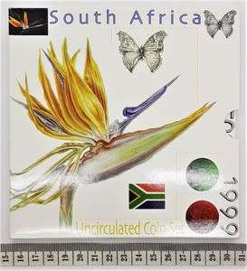 1999 South Africa Strelitzia UNC Coin Set as per photo