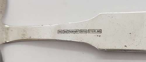 Norway Sterling Silver Baby Food Pusher, 27.5g  - as per photo