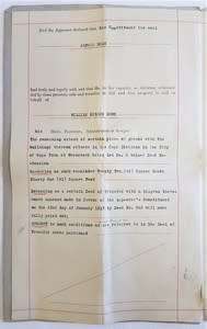 Deed of Transfer in favor of William Gibson Robb -1920 Woodstock - as per photo