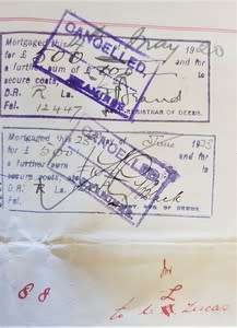 Deed of Transfer in favor of William Gibson Robb -1920 Woodstock - as per photo