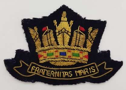 The Society of Master Mariners embroidered cloth badge - as per scan