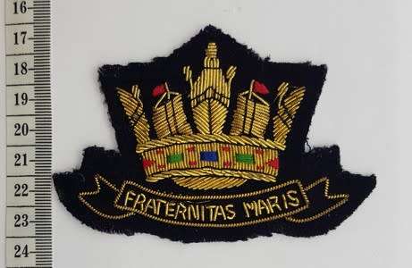 The Society of Master Mariners embroidered cloth badge - as per scan