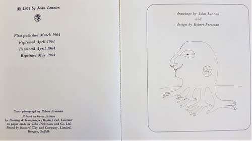 John Lennon - In his own write book published 1964 - as per photo