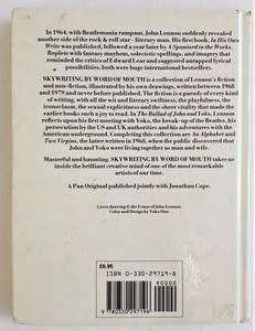 John Lennon - Skywriting by word of mouth published 1986 - as per photo