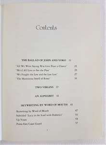 John Lennon - Skywriting by word of mouth published 1986 - as per photo