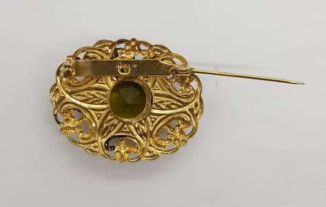 Vintage Costume Jewellery Brooch as per photo