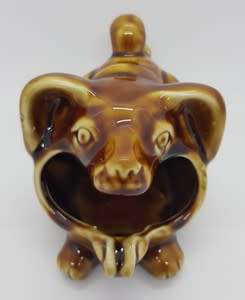 Porcelain dog vase made in China - as per photo