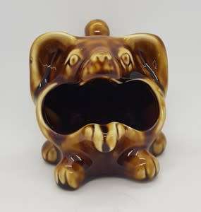 Porcelain dog vase made in China - as per photo