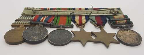 Set of WWII miniature medals - as per photo
