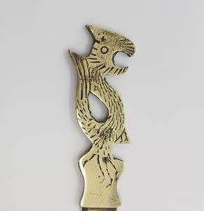 Brass letter opener made in Hong Kong - as per photo