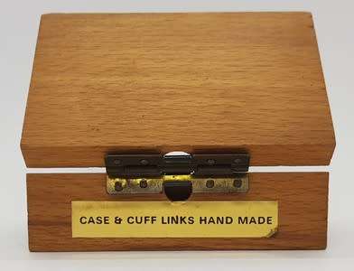 Handmade James Crown Cufflinks in Box as per photo