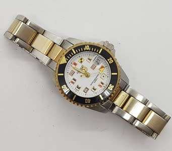 Del Mar Classic Nautical flags mens quartz watch