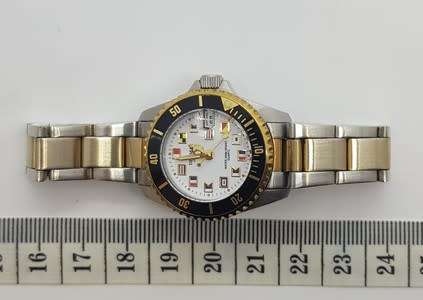 Del Mar Classic Nautical flags mens quartz watch
