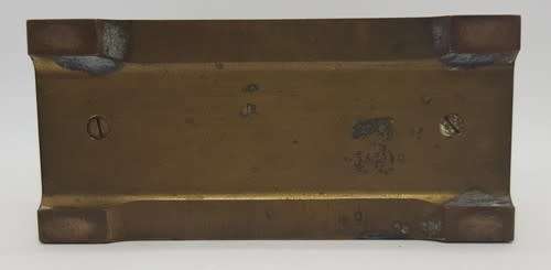 Swiza 8 Brass travel clock - not working and damage to casing - as per photo