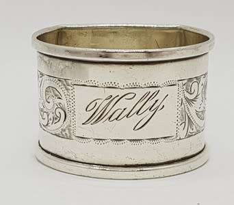 Hallmark Silver napkin ring - as per photo