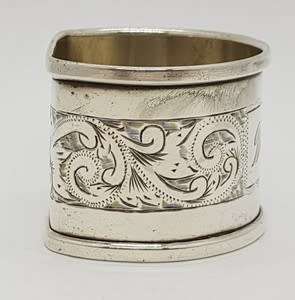 Hallmark Silver napkin ring - as per photo