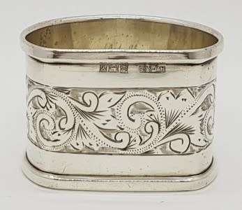 Hallmark Silver napkin ring - as per photo