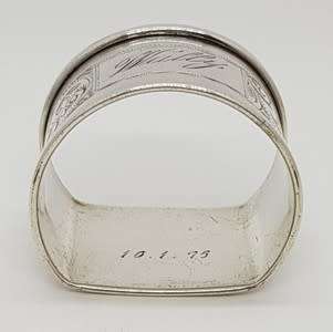 Hallmark Silver napkin ring - as per photo