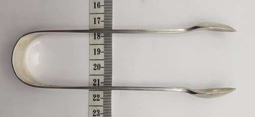 Victorian Sterling Silver Sugar Tongs Brights Cut, Hallmarked Sterling 1877 weight 48g as per photo