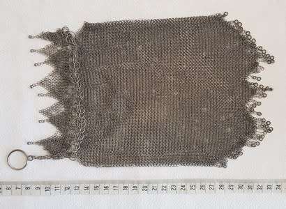 Vintage Sterling Silver Chain Mail Mesh Purse weight 103g as per photo