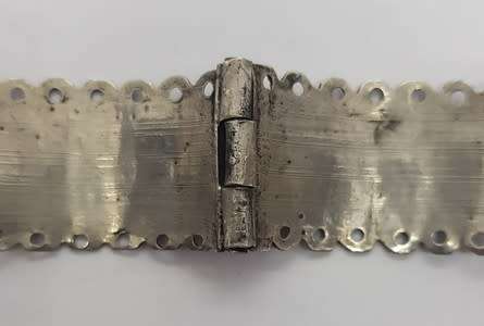Vintage 90% Silver Cuff Bangle with screw in pin weight 48g as per photo