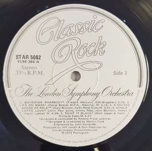 Classic Rock by The London Symphony Orcestra LP - as per photo