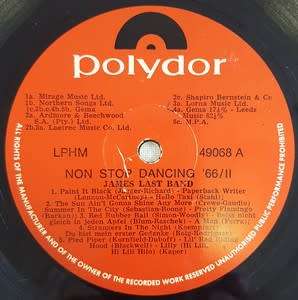 James Last band, 66 non stop dancing Lp as per photo
