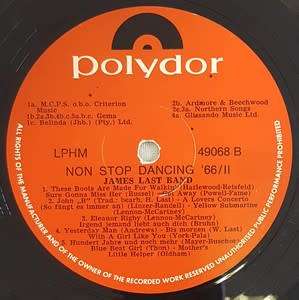 James Last band, 66 non stop dancing Lp as per photo