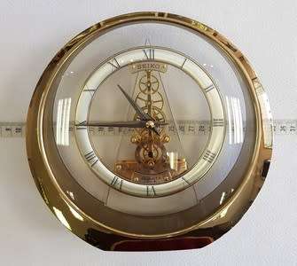 Vintage Seiko Translucent Quartz Mantel Clock as per photo