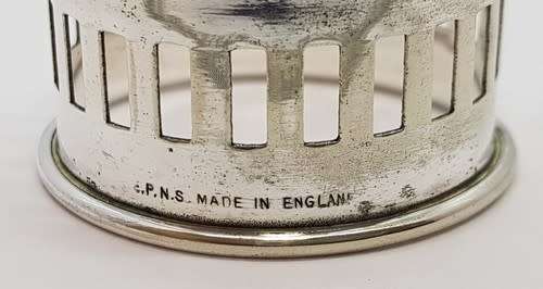 EPNS serviette ring - as per photo