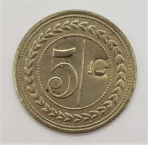 A.V. Contractor Guy 5/G token - excellent condition - as per scan