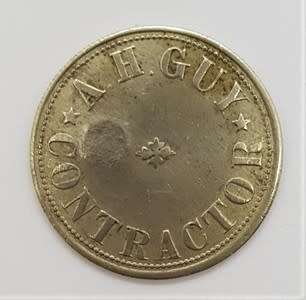 A.V. Contractor Guy 5/G token - excellent condition - as per scan