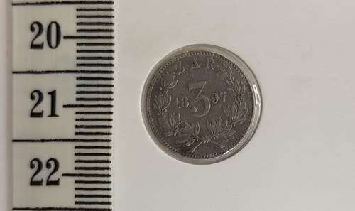 1897 ZAR Kruger 3 Pence - as per photo